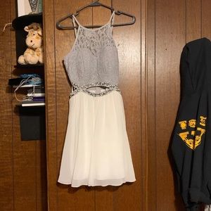 Grey mini dress
